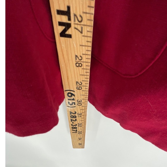 Mens Chinese Style Jacket Red Reversible Blue Mandarin Collar Frog Button L XL - Picture 4 of 14